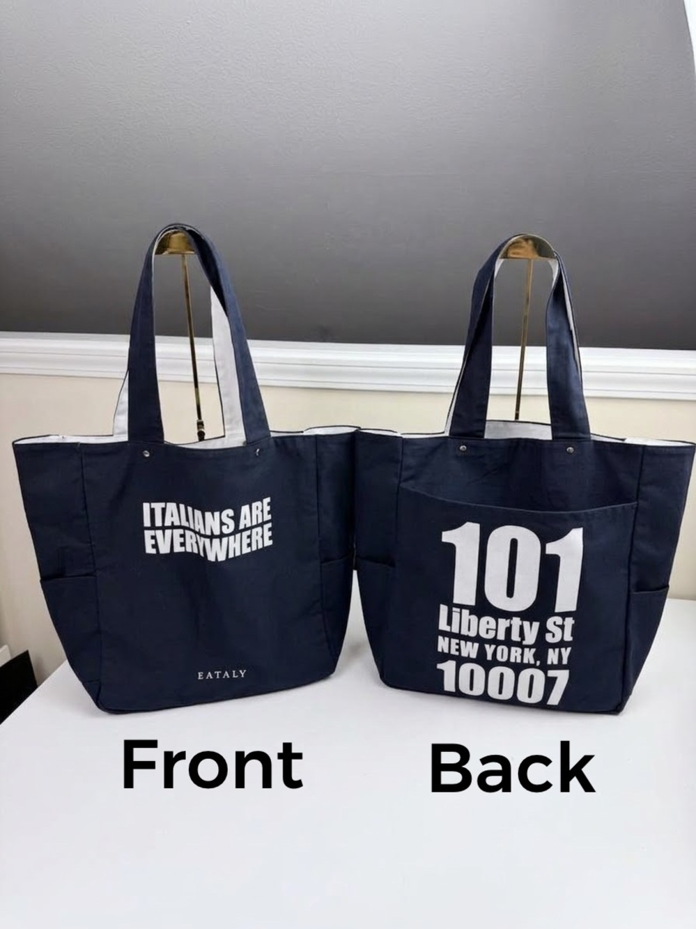 Eataly Exclusive New York Italians Are Everywhere Reversible Tote Bag